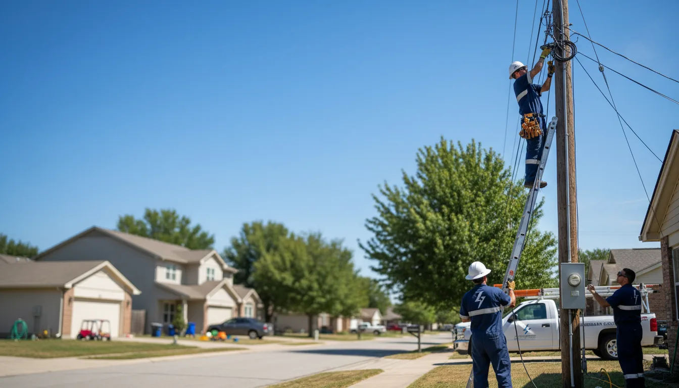 Residential electrician providing installation services in Munich, ND